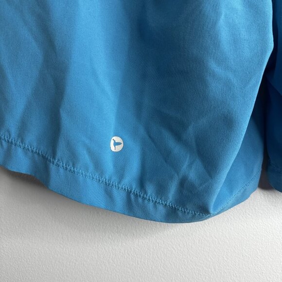 Birddogs Shorts Mens Medium Blue Red Performance Pockets Zipper Athletic Gym - Picture 8 of 13